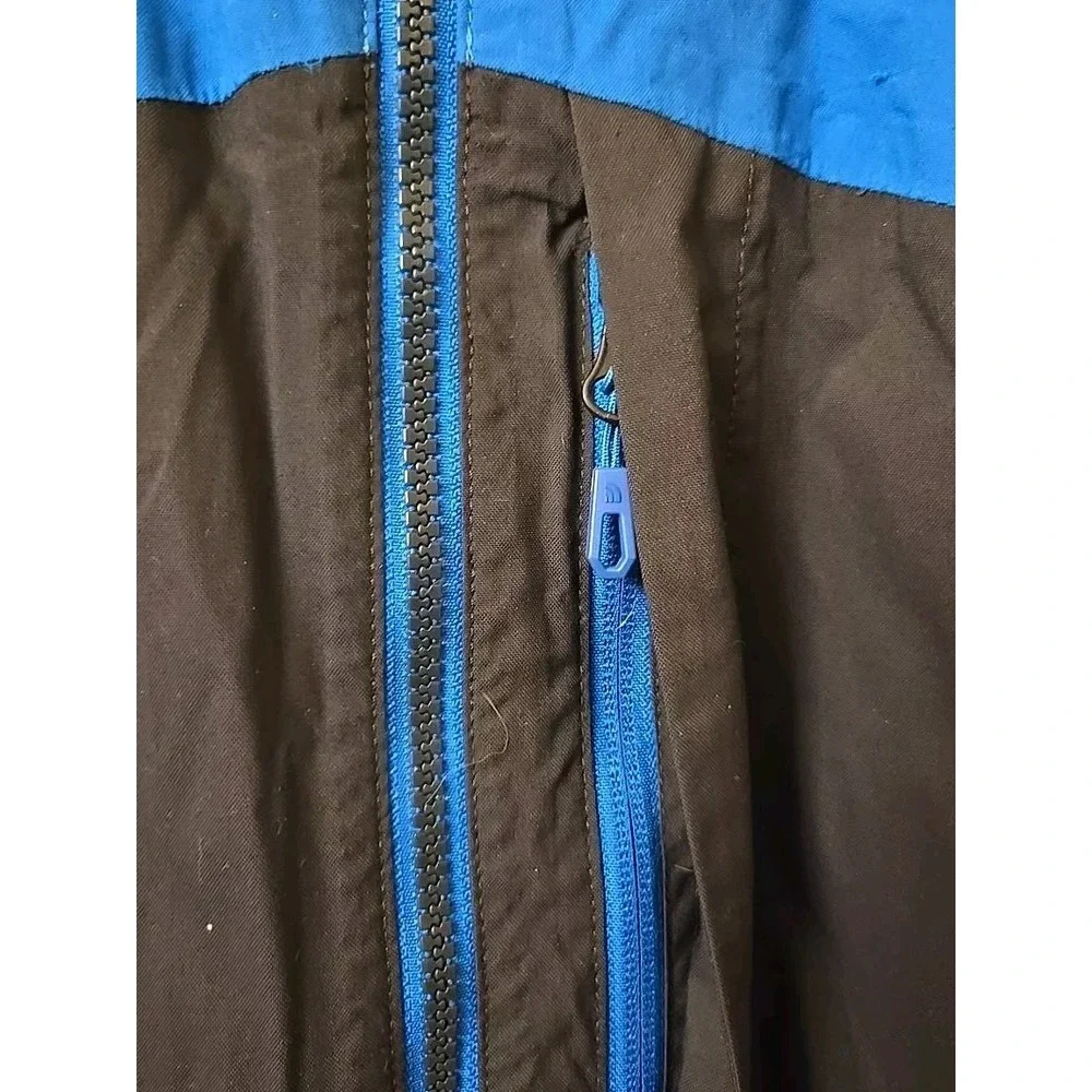 THE NORTH FACE Blue Black Hooded Jacket RN 61661 CA 30516 Zip Men Size Medium‎